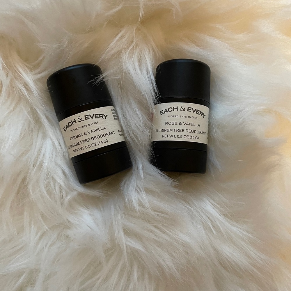 2x .5oz Each & Every Deodorant